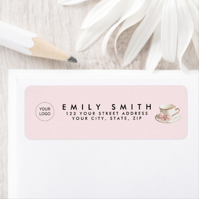 Elegant Coquette Preppy Pink Teacup with Bow (Insitu)