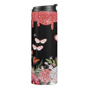 Elegant Coral Icing Thermal Tumbler