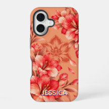 Elegant Coral Lily Flowers Custom
