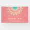 Elegant Coral Pink and Gold Circle Motif