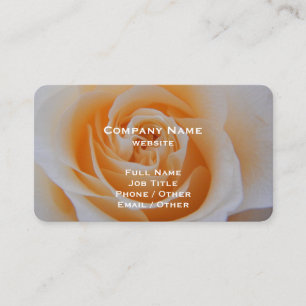Elegant Coral Rose Business Card