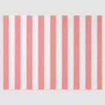 Elegant Coral White Striped Pattern Tissue Paper<br><div class="desc">Simple striped wrapping paper - perfect for weddings,  bridal showers,  and birthdays.</div>