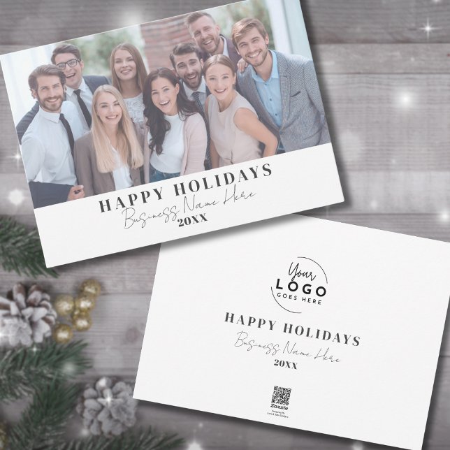 Elegant Corporate Business Christmas Happy Holiday Card (Elegant Corporate Business Christmas Happy Holiday Card)