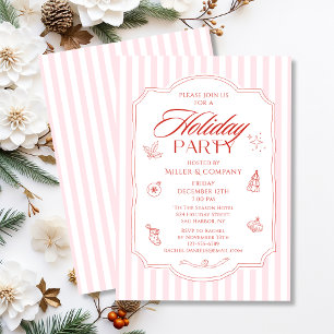 Elegant Corporate Christmas Company Holiday Party Invitation