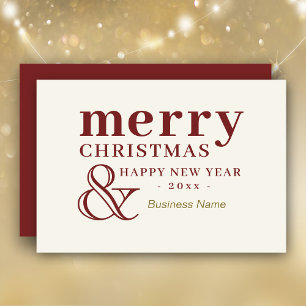 Elegant Corporate Christmas Holiday Card