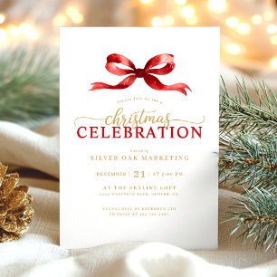 Elegant Corporate Christmas Party Invitation