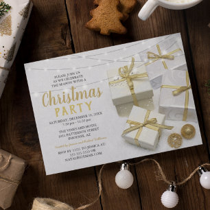 Elegant Corporate Christmas Party Invitation