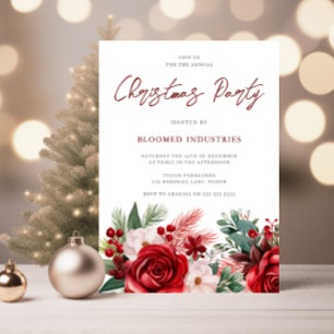 Elegant Corporate Christmas Soirée Invitation