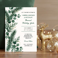 Elegant Corporate Emerald Green Gold Holiday Gala