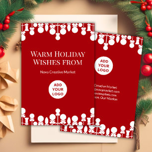  Elegant Corporate Holiday Card   Personalized