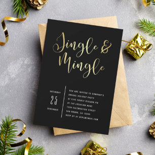 Elegant Corporate Jingle & Mingle Party Invitation