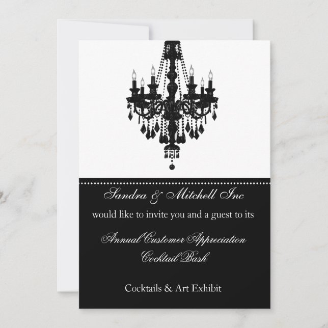 Elegant Corporate party Invitation (Front)