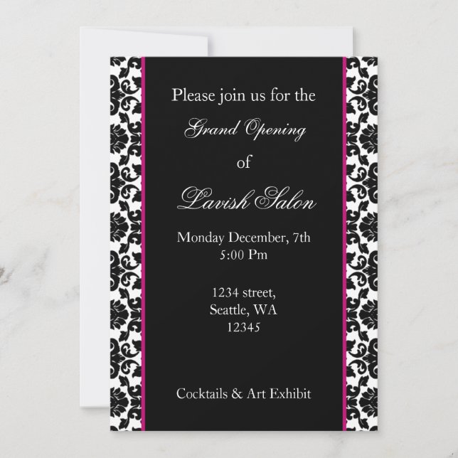 Elegant Corporate party Invitation (Front)