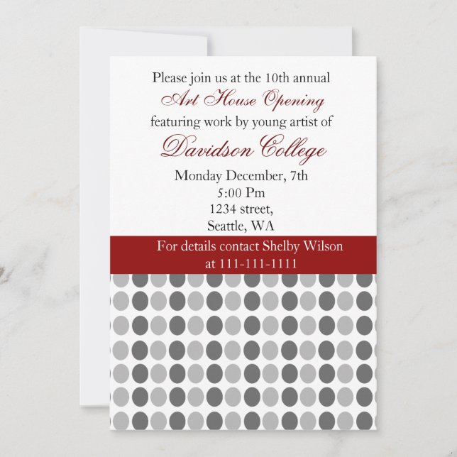 Elegant Corporate party Invitation (Front)
