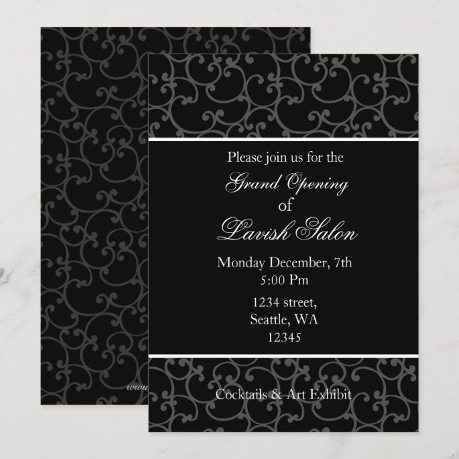 Elegant Corporate party Invitation (Front/Back)