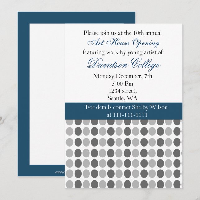 Elegant Corporate party Invitation (Front/Back)
