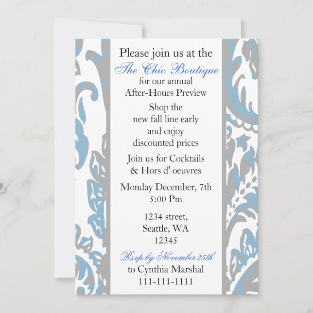 Elegant Corporate party Invitation (Front)