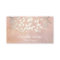 Elegant Cosmetology Faux Gold Foil Leaves Peach