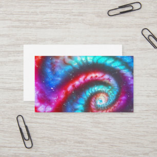 elegant cosmic smoke, Spiral Spin stripes fractal Business Card