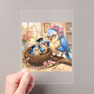 Elegant Cosy Nest Graduation Invitation