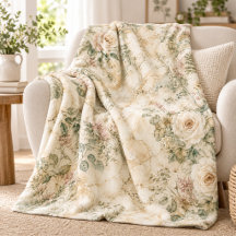 Elegant Cottagecore Marble Botanical Home Decor