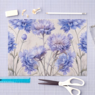 Elegant Cottagecore Watercolor Florals Tissue Paper