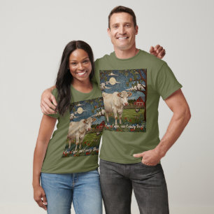 Elegant country chic boho cow farm T-Shirt