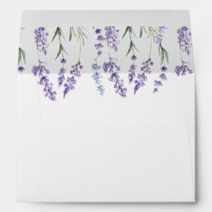 Elegant, Country Lavender Wedding Envelope