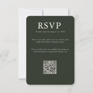 Elegant Country Manor Ranch Response Card