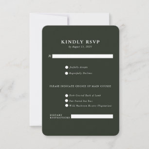 Elegant Country Manor Ranch RSVP Card