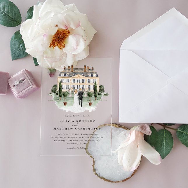 Elegant Country Manor | Villa Wedding Invitation (Creator Uploaded)