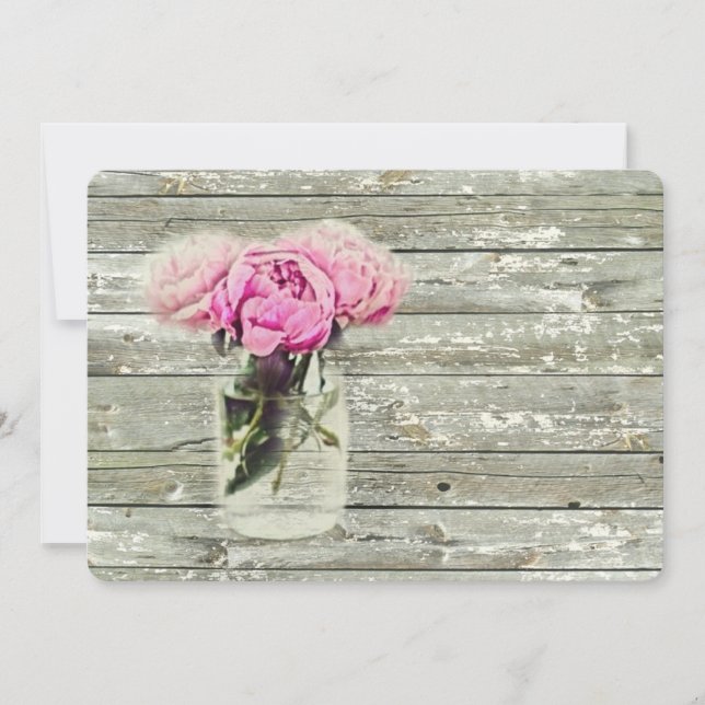 elegant country rose floral birthday party invitation (Front)