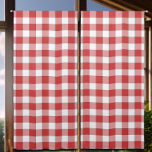 Elegant Countryside Picnic White Red Chequered