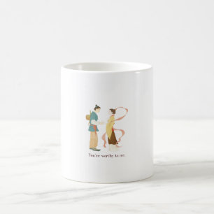 Elegant Couple Illustration You're Worthy Coffee Mug