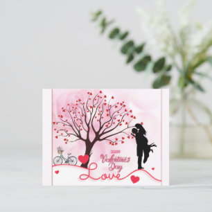 Elegant Couple Lover Valentine's Day  Postcard