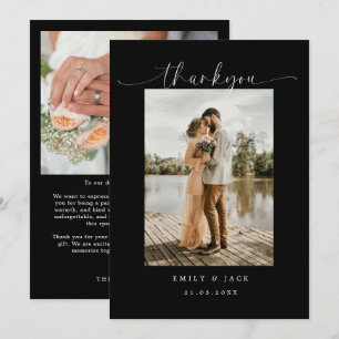 Elegant couple Minimalist Simple Script Wedding Invitation