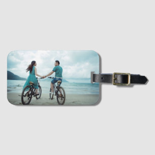Elegant Couple Photo Keepsake Luggage Tag