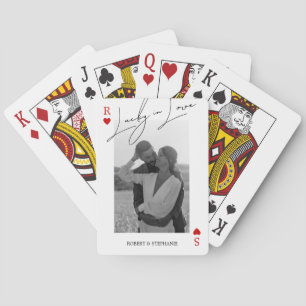Elegant Couple Photo Playing Cards