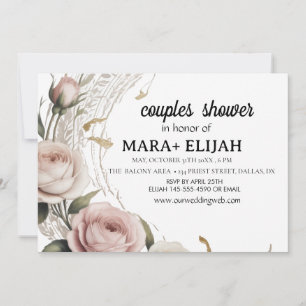 Elegant Couples  Shower Invitation