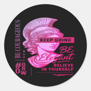 Elegant Courage Sticker for Women Inspirational