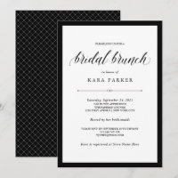 Elegant Couture | Black and White Bridal Brunch