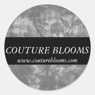 Elegant Couture Florist Business Sticker