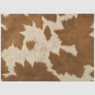 Elegant Cow Faux Leather Trendy Collection Tissue Paper