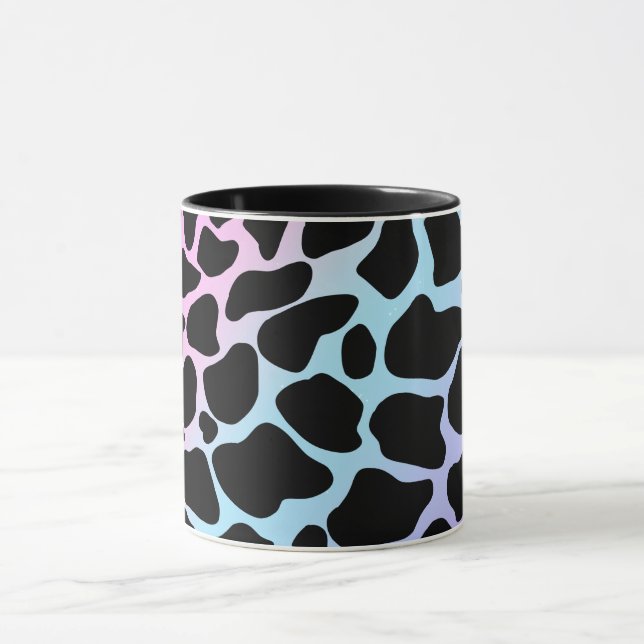 Elegant Cow Print Multicolour Classic Mug  (Center)