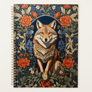 Elegant Coyote William Morris Inspired Planner