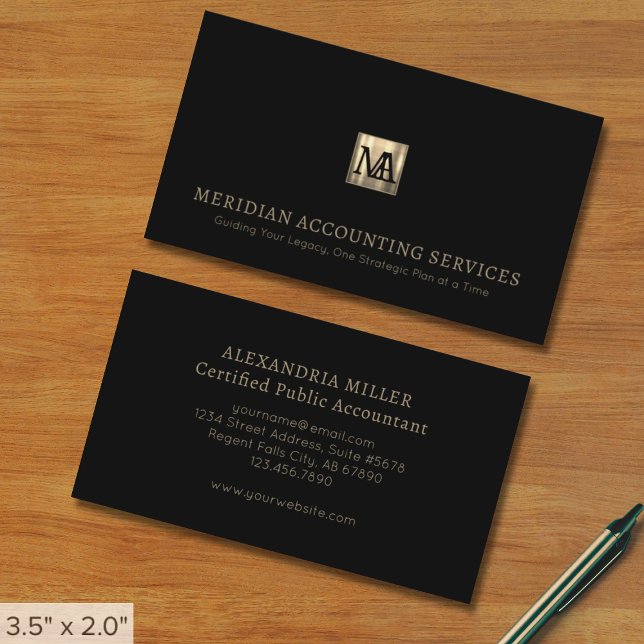 Elegant CPA Business Card (Creator Uploaded)
