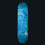 Elegant Crazy Lace Agate 2 - Blue Aqua Skateboard<br><div class="desc">Design by LEMAT WORKS
https://zazzle.com/lematworks*/collections
https://lematworks.com</div>
