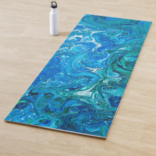Elegant Crazy Lace Agate 2 - Blue Aqua Yoga Mat