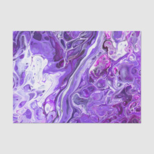 Elegant Crazy Lace Agate 7 - Ultra Violet Purple Tissue Paper