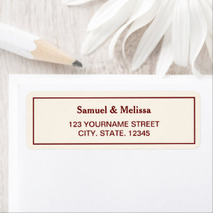 Elegant Cream and Burgundy Wedding